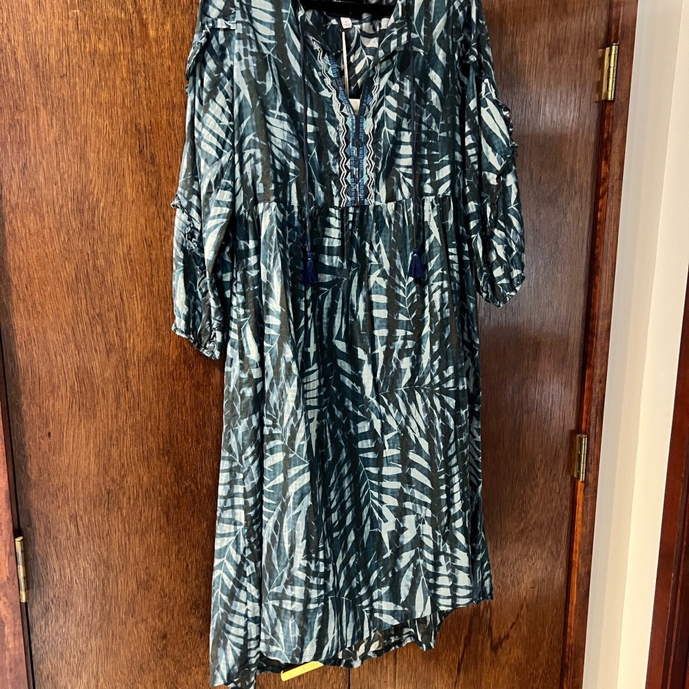Johnny Was Blue Pattern Sundress
